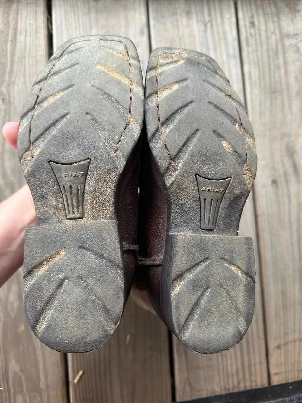 Ariat Rambler Leather Cowboy Boots Big Kids 1.5